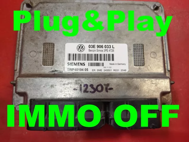 IMMO OFF / Plug&Play VW POLO 1.2  AZQ ECU 03E906033L  /FastCourier
