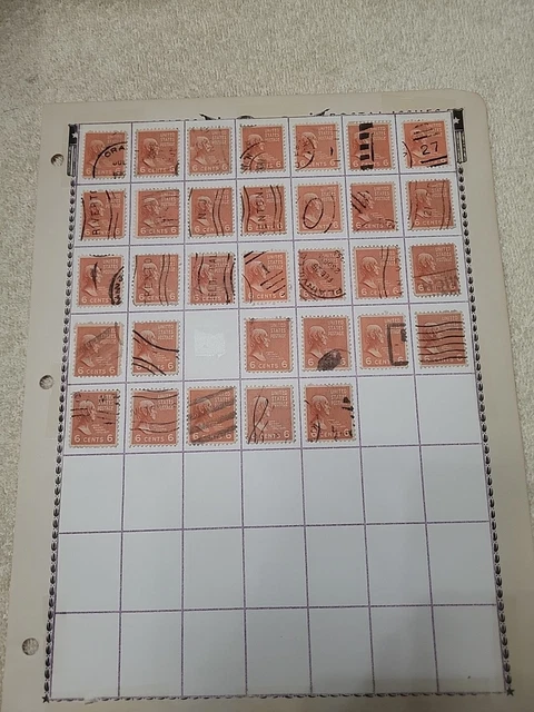 LOT OF 32: 1939 John Quincy Adams 6 Cent Stamp $4.00 - PicClick