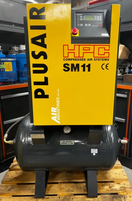 HPC / Kaeser SM11 Rotary Screw Compressor + Receiver + Dryer 7.5Kw, 10Hp, 40cfm! 2