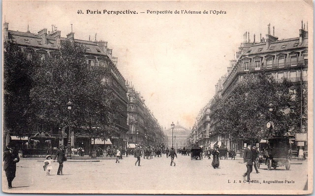 75001 PARIS - perspective de l'avenue de l'Opera