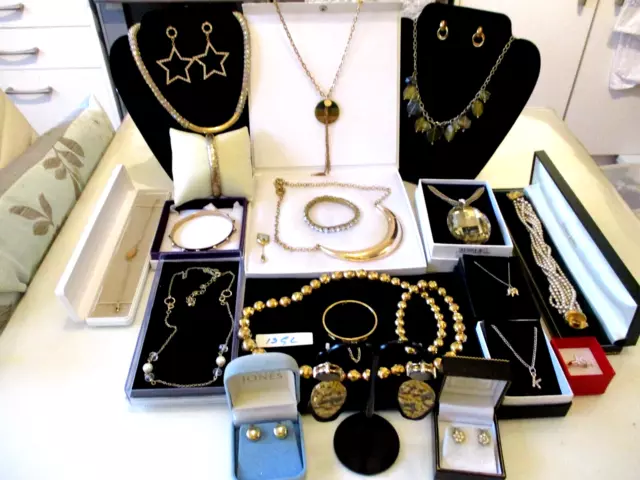 Mixed Job Lot of Gold Tone Costume Jewellery