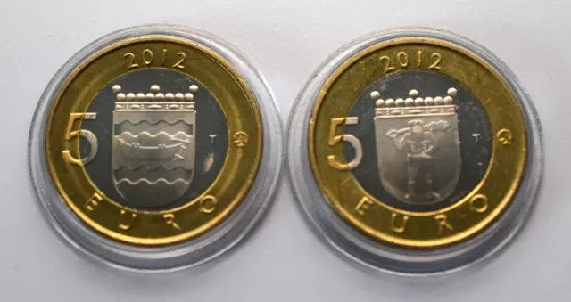 Finnland 5 Euro 2012 Historische Provinzen Finnlands Uusimaa Lappland|1409.1.4.6 2