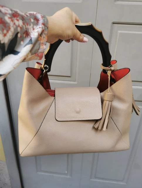 SAC MAIN lavorazione artigianale Made in Italy VERA PELLE cuir