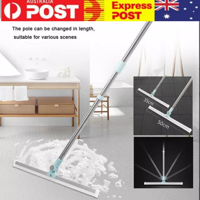 GREY MAGIC SILICONE Broom Lengthen Floor Cleaning Squeegee Pet Hair Dust  Brooms $12.29 - PicClick AU