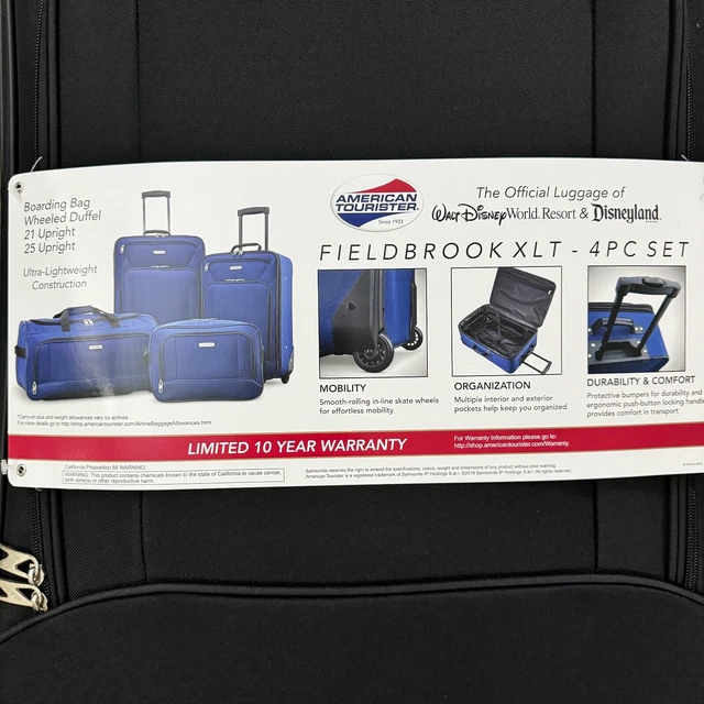 American tourister fieldbrook xlt 4pc luggage set sale