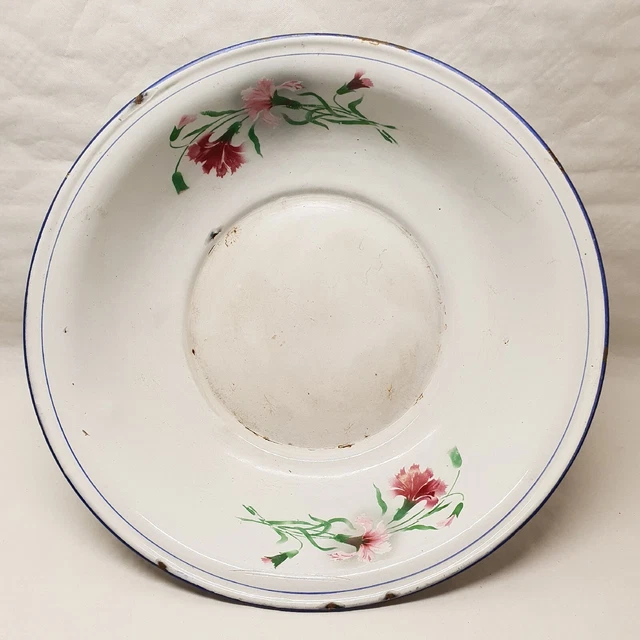 Ancienne Baignoire émaillée Blanche Avec Couvercle Pour Poupée - Années 40