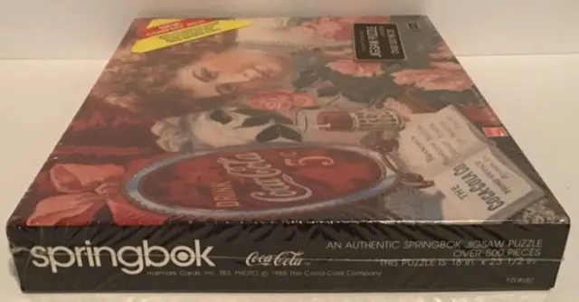 1985 Springbok Coca Cola 500 pc Puzzle "A Sentimental Sweetheart" Factory SEALED 3