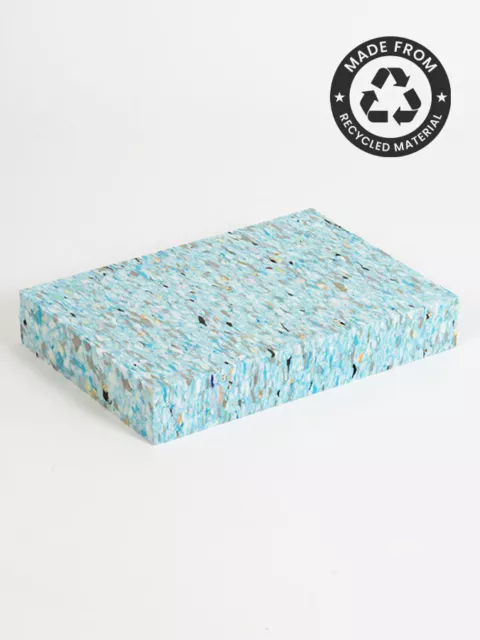 Yoga Studio New Recycled Full Chip Foam High Density Exercise Yoga Block - Brick