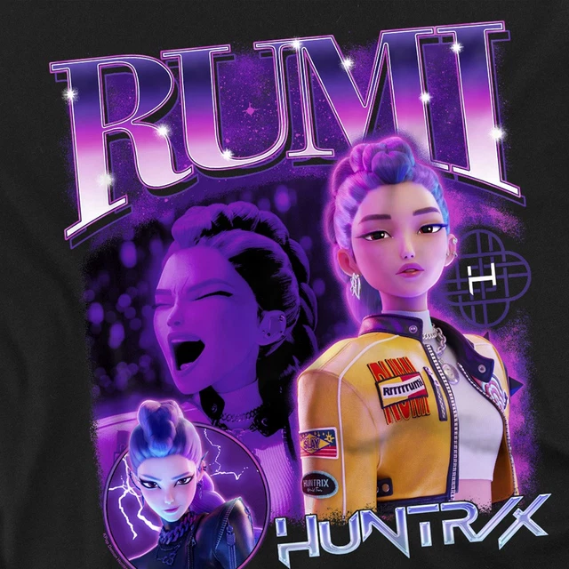 K-Pop Demon Hunters T-Shirt Für Kinder - Huntrix Huntr/X Rumi Design