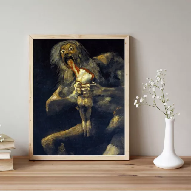 Francisco Goya, Saturn Devouring Poster Premium Quality Choose your Size