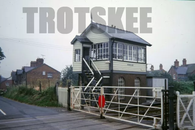 35mm Slide BR British Railways Scene View Baschurch Signal Box 1985 Original