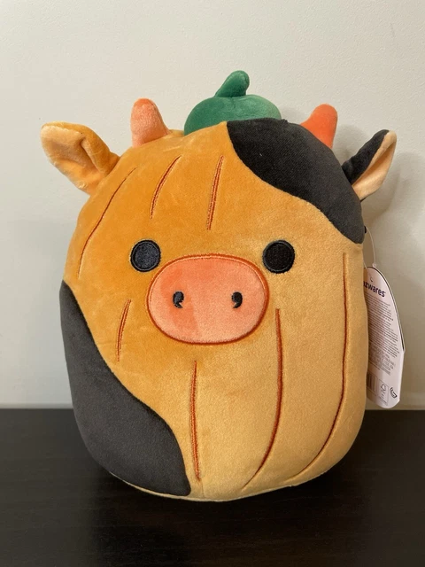 SQUISHMALLOWS - 8” Pumpkin Connor Cow Select Series Mallow Mash - USA Exclusive £22.99 - PicClick UK