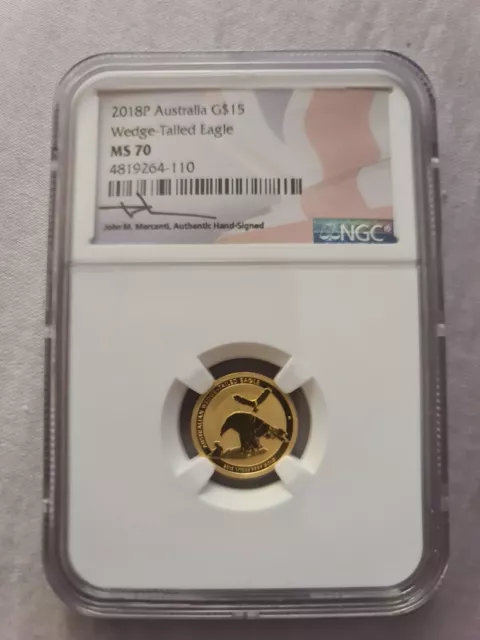 2018P Australia G$15 Wedge-Tailed Eagle MS70