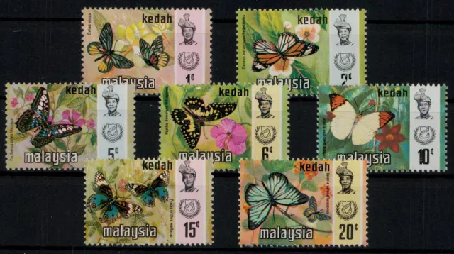 Malaiische Staaten Kedah; Schmetterlinge 1971 kpl. **