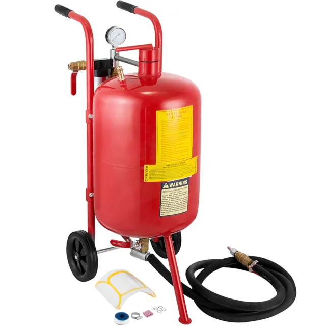 VEVOR 10 Gallon Sandblaster Portable Air Sand Blaster Media Abrasive 60-110PSI