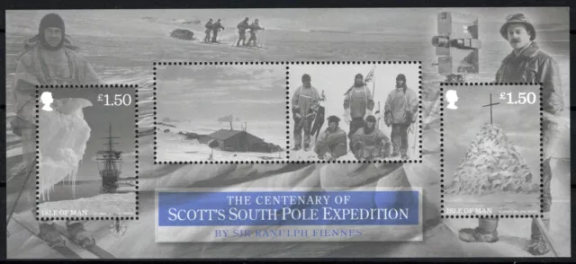 ZAYIX Isle of Man 1527 MNH South Pole Expedition Antarctic Explorers 072123SM30M