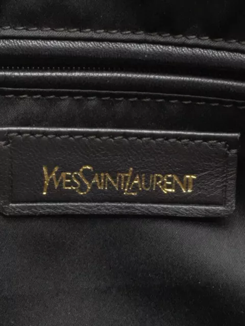 Authentic Yves Saint Laurent Muse handbag in denim indigo blue 3