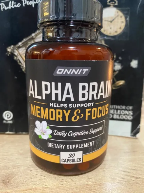 Onnit Alpha Brain Memory & Focus Supplement - 30 Capsules - Exp 2025