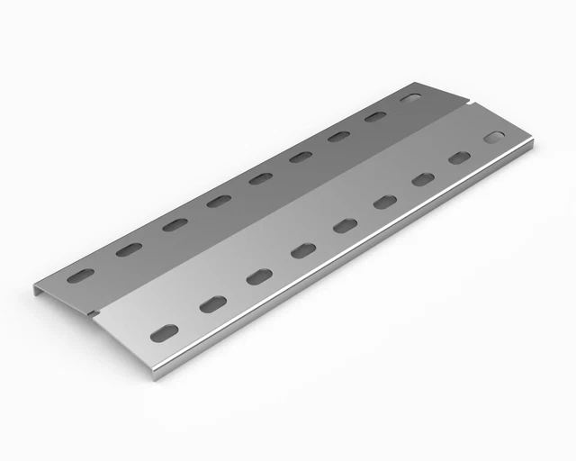 Edelstahl Brennerabdeckung, Flammenverteiler für Gasgrill ca. 37,3 x11,8 x1,6cm