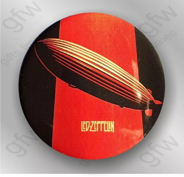 Led Zeppelin Large Button Badge - 58mm diameter