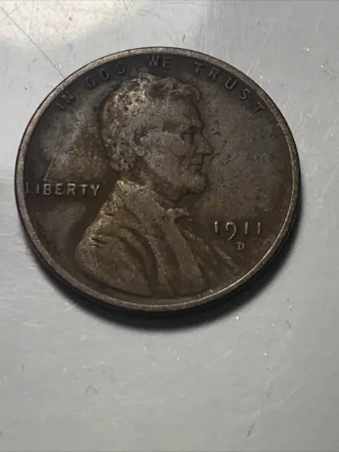 1911 D Lincoln Wheat Penny Cent
