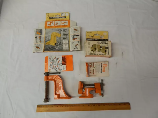 Jorgensen 1623 Tie Down & Pony 52 Clamps, NOS