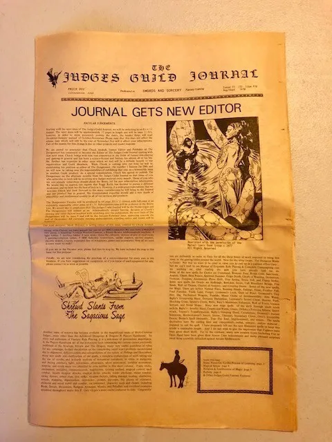The Judges Guild Journal Issue #11 Installment T August Sept 1978 D&D Newsletter