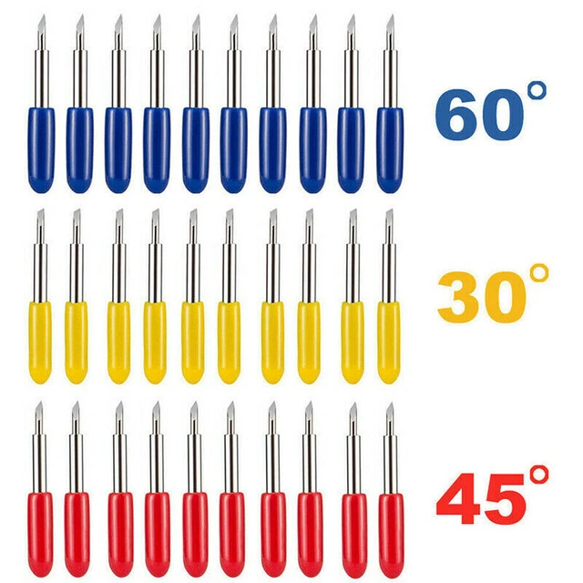50Pcs 30°/45°/60° Roland Cutting Plotter Vinyl Cutter Blade Knife Blades Tool