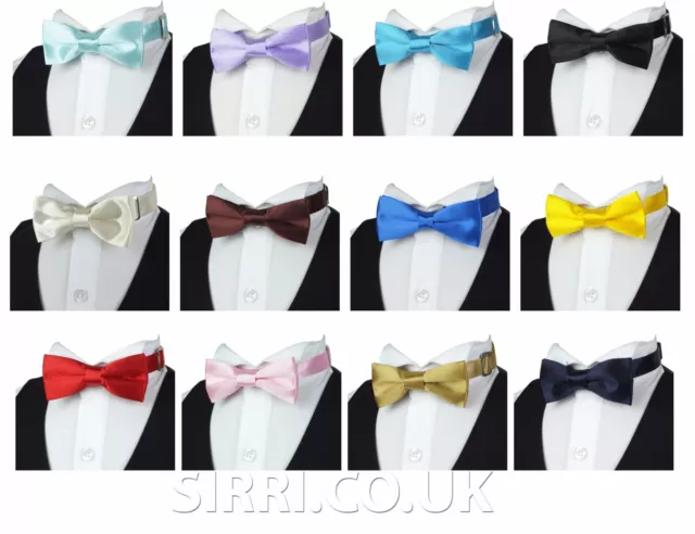 Boys Children Kids  Wedding Party Tuxedo Bow Tie Adjustable Pre-Tied Bow Ties