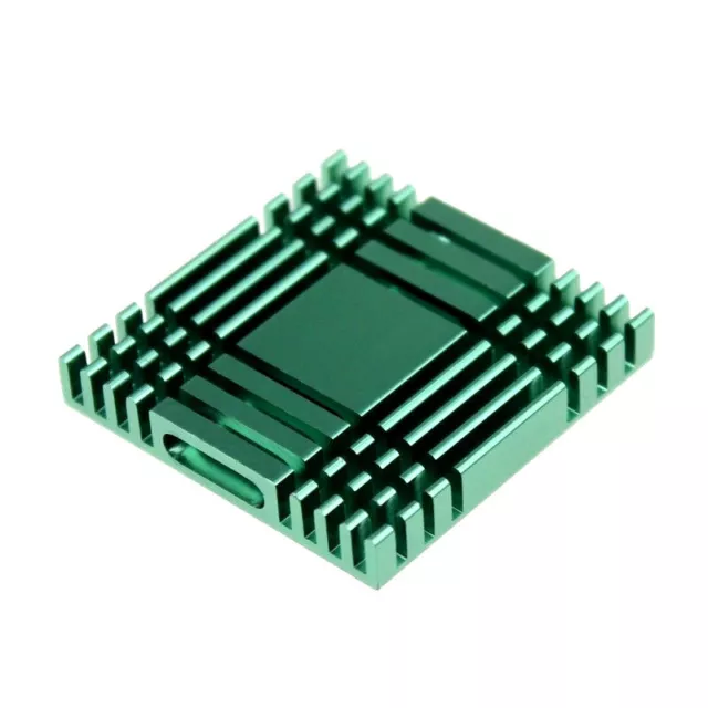 Dissipateur Thermique en Aluminium Anodisé Vert 37 x 37 x 6 mm Chipset RAM LED