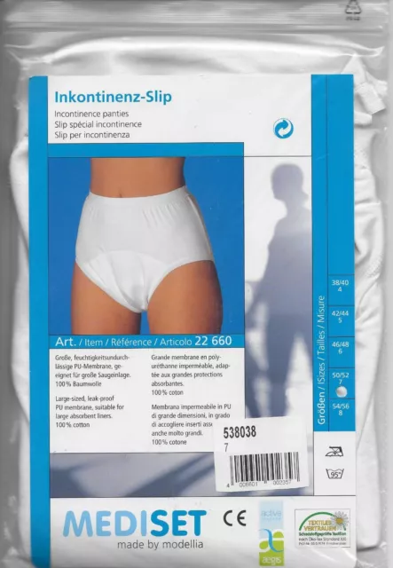 MEDISET made by modellia Inkontinenz-Slip für Damen und Herren Gr. 50/52