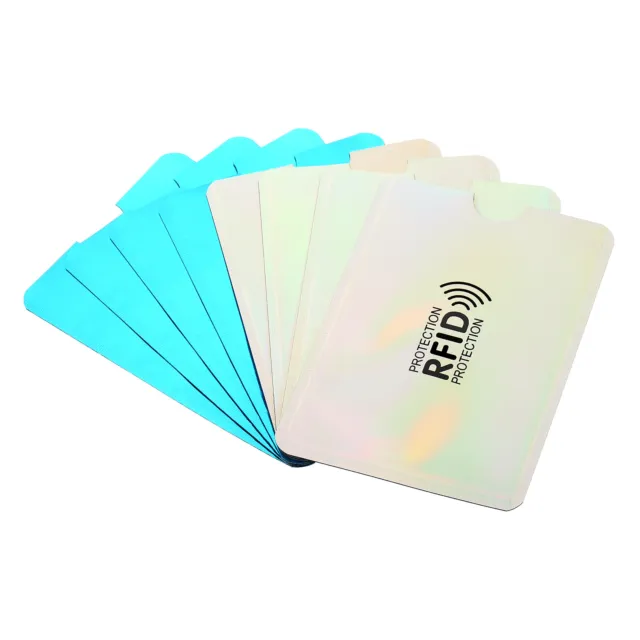 24Pcs RFID Blocking Sleeves Identity Theft Credit Cards Protector Holders 2Color
