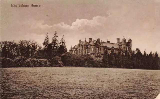 Postcard RPPC Eaglesham House Mansion Real Photo Scotland