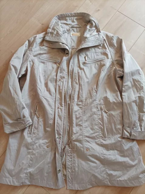 Damen Sommerjacke von C&A Gr. 48 In Silbergrau