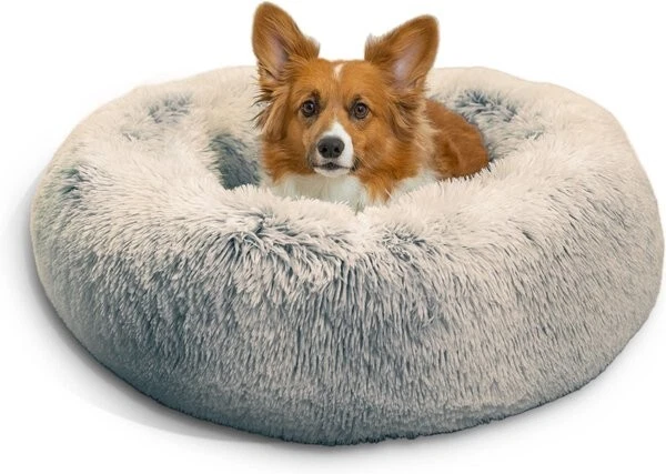 Best Friends by Sheri The Original Calming Shag Fur Donut Cuddler Cat & Dog Bed