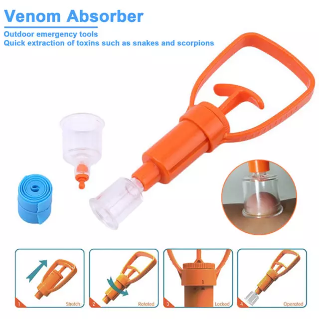 Outdoor Venom Extractor Venom Snake Mosquito Bee Bite Vacuum Suction Pump Surviv