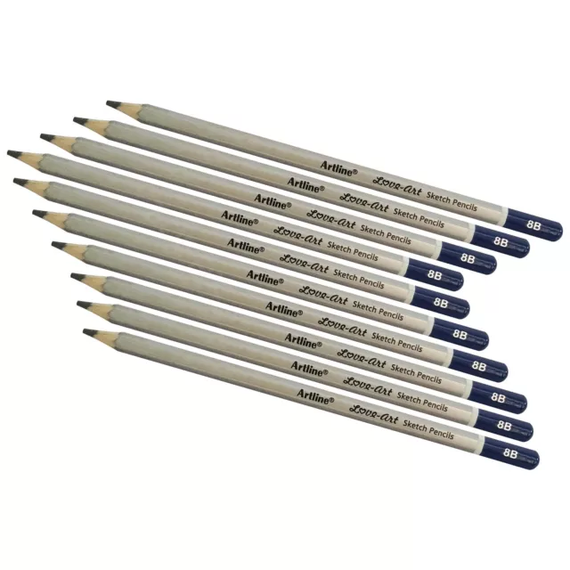 Drawing Pencils for Artists 14 Pcs - 12B-6H Sketching Pencils Set with  Metal Box