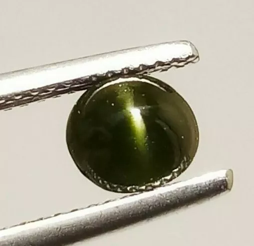 Kornerupine Green Cat's Eye Oval Cabochon 1.20 Ct Natural (Video) Loose Gemstone