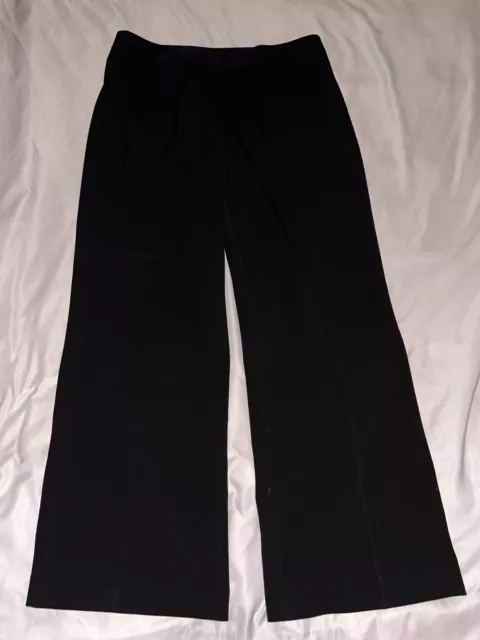 Apt. 9 Pants Gray Wide Leg Fit Pearson 14 Waist 32in By 31in Inseam stretch