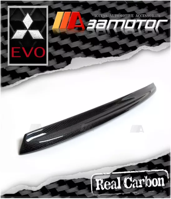 Carbon Rear Trunk Spoiler Wingless Type fit for MITSUBISHI Evolution EVO 8 & 9