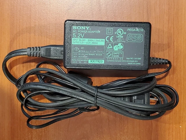 SONY PEGA-AC10 AC Power Supply Charger Adapter 5.2V for CLIE PDA w CLIE adapter