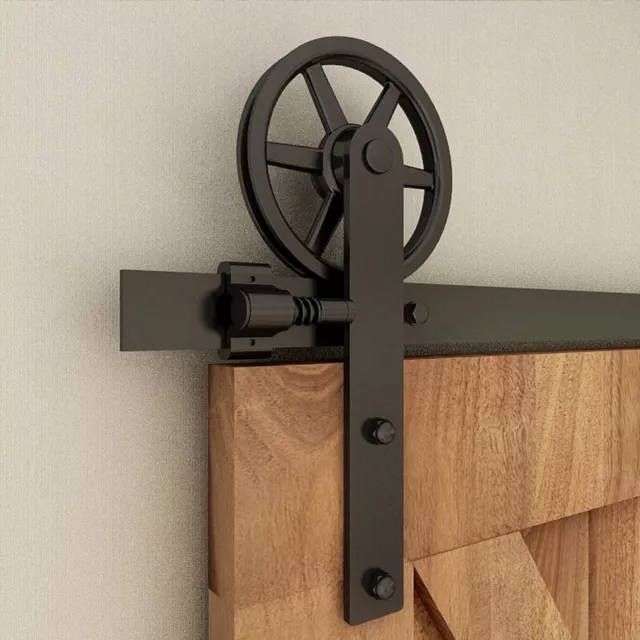 4-20FT Sliding Barn Door Hardware Track Kit for Single/Double Big Wheel I Roller