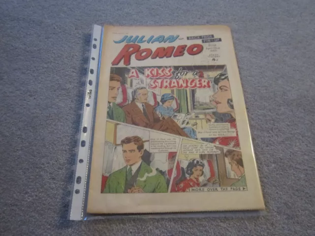 Vintage ,Romeo Girls comic,  23rd April 1960, Errol Flynn comic strip