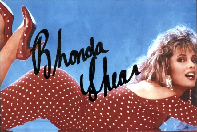 Rhonda Shear Signed 4x6 Photo Playboy Model USA Up All Night Happy Days Auto