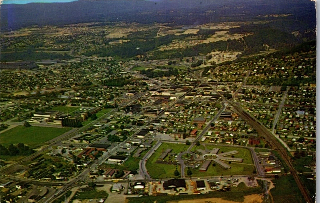 Vintage Postcard ~ Aerial View of Boeing Airplane Aircraft Plant Renton WA