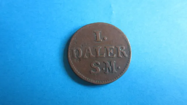 Sweden 1 DALER S.M.1716 Karl XII Emergency Coin IN S-Ss