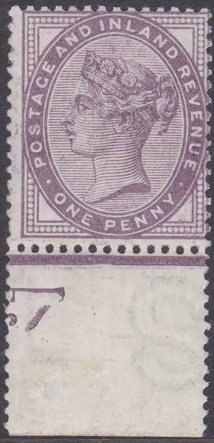 Sg172 1d lilac printed both sides unique inverted Postage watermark  (see desc!)
