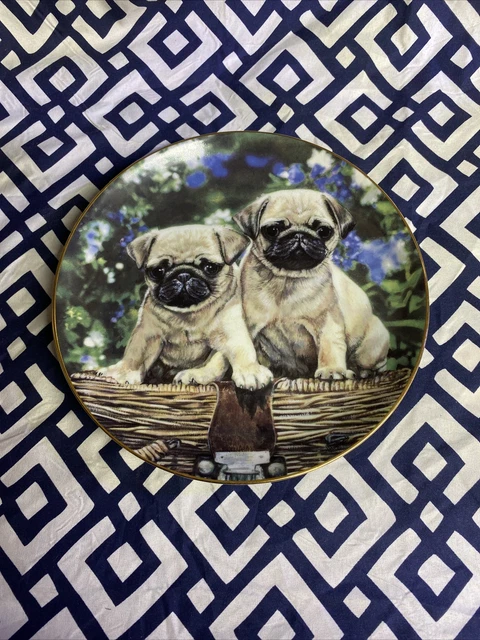Danbury Mint Picnic Pugs