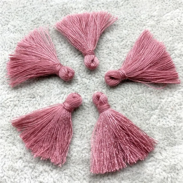 Small Cotton Fringe Trim Tassels Sewing Crafts Curtain Home Decor Tassel 30pcs 8