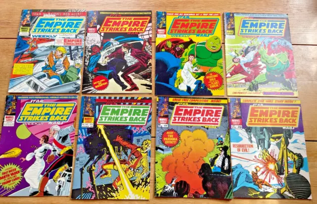 8 X Marvel Star Wars Weekly & Monthly  - The Empire Strikes Back Comics